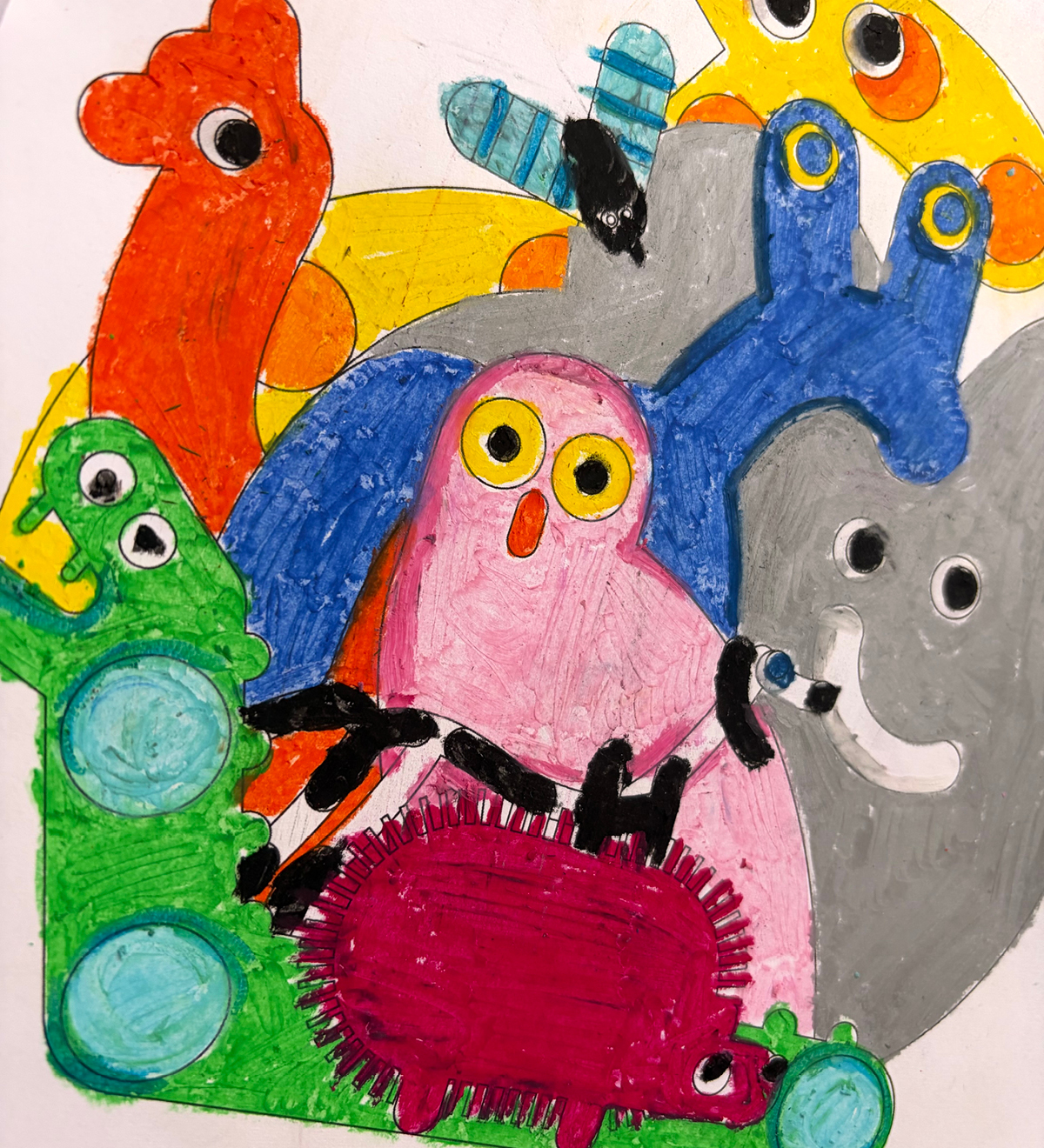 Linelobs – Fan Art Lobmob Wax Crayons Kids Nahaufnahme